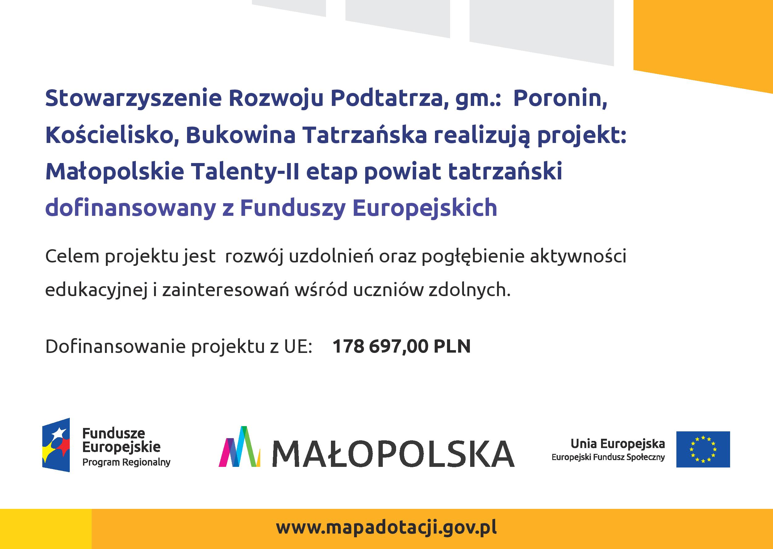 Małopolskie Talenty etap II