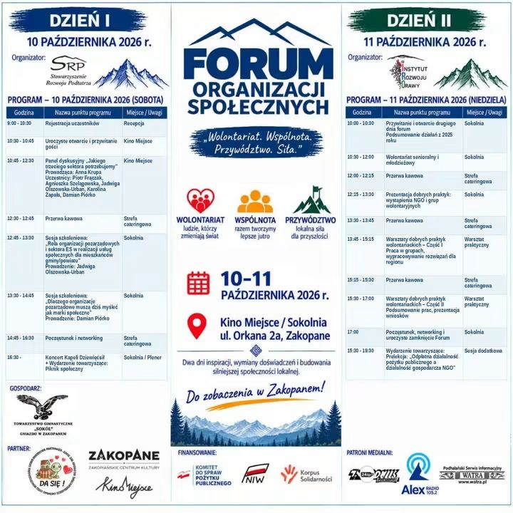 Forum organizacji społecznych przed nami